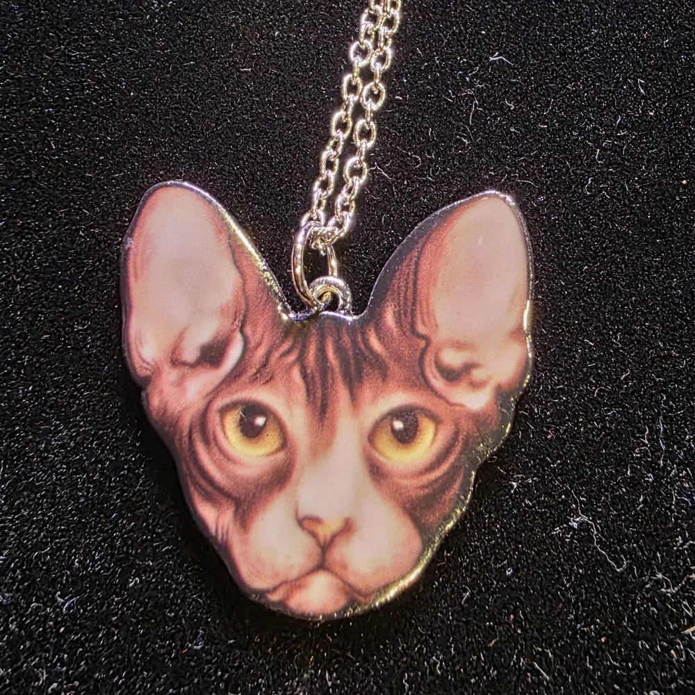 Cat Face Pendant Necklace